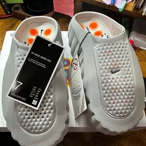 Nike Gray and Orange Athletic Shoes